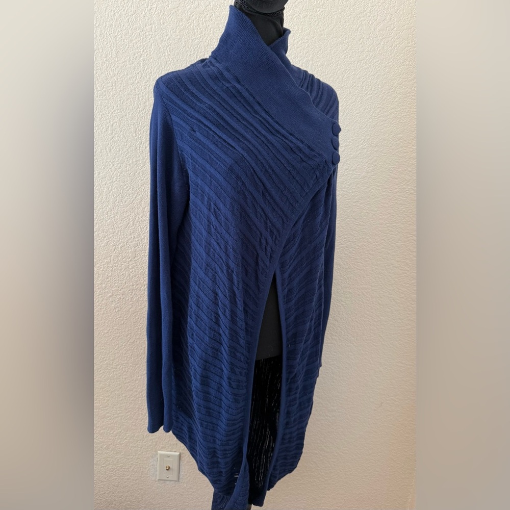 Ioanna Kourbela Dark Blue Cardigan Size Small-Mexdium - Picture 4 of 13